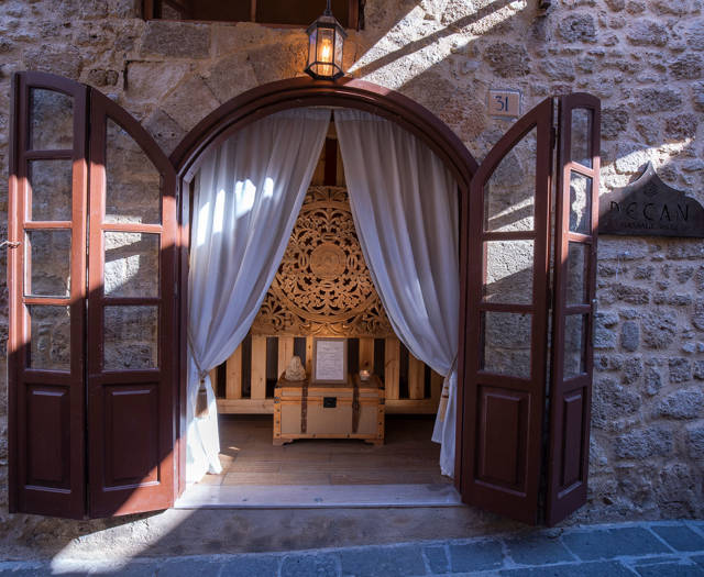 Decan Concept Boutique Estate Hotel Rhodes Massage Suite entrance