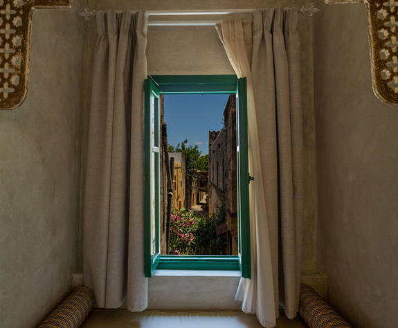 Decan Concept Boutique Estate Hotel Rhodes Family Room Old Town View view from the window