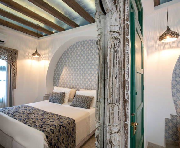 Decan Concept Boutique Estate Hotel Rhodes Deluxe Queen Room decorations with white background